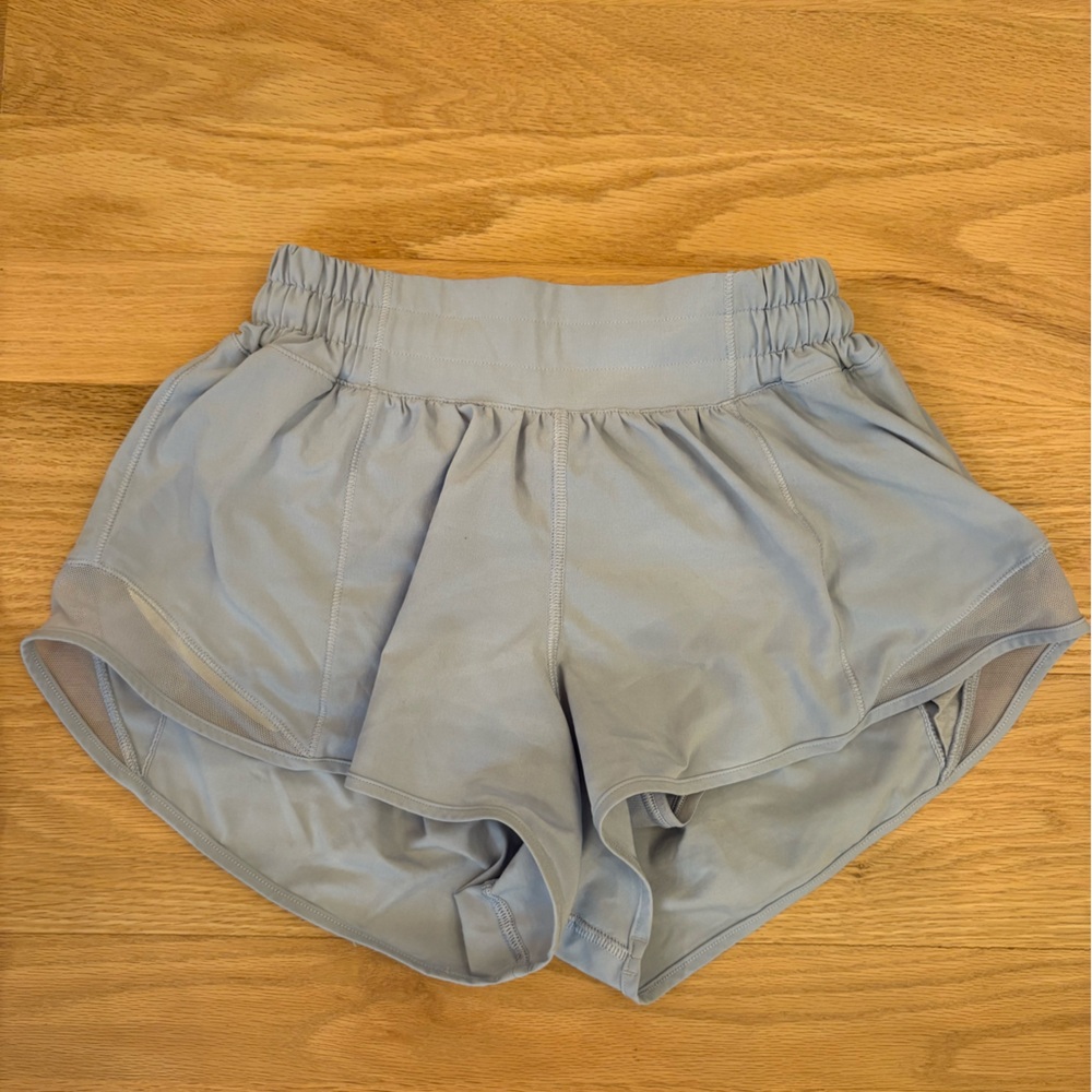 lululemon Light Blue Hotty Hot Shorts